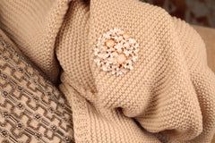 Magneet broche nr 82 fantasy goudkleurig