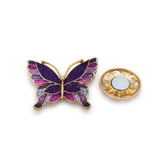 Magnetbrosche Nr.300 Fantasie Goldfarben