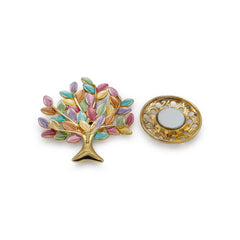 Magneet broche nr 308 fantasy goudkleurig