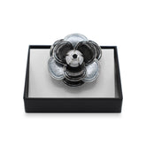 Magneet broche nr 314 fantasy zilverkleurig