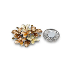 Magneet broche nr 317 fantasy zilverkleurig