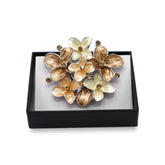 Magneet broche nr 317 fantasy zilverkleurig