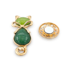 Magneet broche nr 322 fantasy goudkleurig