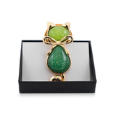 Magneet broche nr 322 fantasy goudkleurig