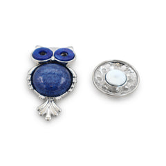 Magneet broche nr 346 fantasy zilverkleurig