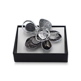 Magneet broche nr 352 fantasy zilverkleurig