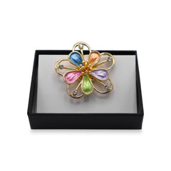 Magneet broche nr 354 fantasy goudkleurig