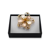 Magneet broche nr 355 fantasy goudkleurig