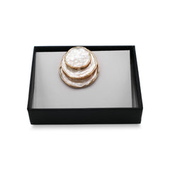 Magneet broche nr 362 fantasy goudkleurig