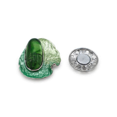 Magneet broche nr 366 fantasy zilverkleurig