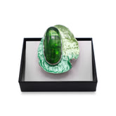 Magneet broche nr 366 fantasy zilverkleurig