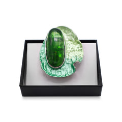 Magneet broche nr 366 fantasy zilverkleurig