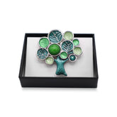 Magneet broche nr 367 fantasy zilverkleurig