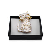 Magneet broche nr 368 fantasy goudkleurig