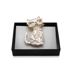 Magneet broche nr 368 fantasy goudkleurig