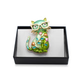 Magneet broche nr 370 fantasy goudkleurig