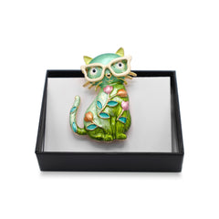 Magneet broche nr 370 fantasy goudkleurig