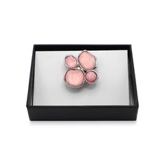 Magneet broche nr 372 fantasy zilverkleurig