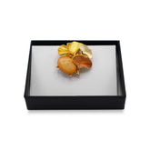 Magneet broche nr 376 fantasy goudkleurig