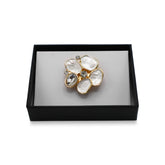 Magneet broche nr 387 fantasy goudkleurig