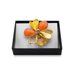 Magneet broche nr 392 fantasy goudkleurig