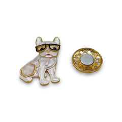 Magnetbrosche Nr.400 Fantasie Goldfarben