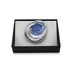 Magnetbrosche Nr.404 Fantasie Silberfarben