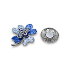 Magnetbrosche Nr.412 Fantasie Silberfarben