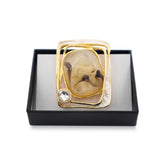 Magnetbrosche Nr.421 Fantasie Goldfarben