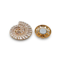 Magneet broche nr 425 fantasy goudkleurig