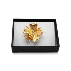 Magneet broche nr 427 fantasy goudkleurig