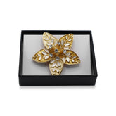 Magnetbrosche Nr.432 Fantasie Goldfarben