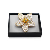 Magnetbrosche Nr.433 Fantasie Goldfarben