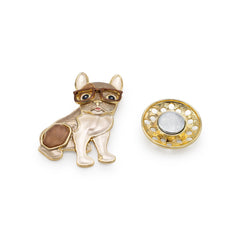 Magneet broche nr 439 fantasy goudkleurig