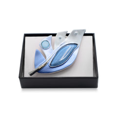 Magneet broche nr 447 fantasy zilverkleurig
