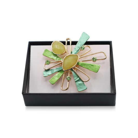 Magneet broche nr 455 fantasy goudkleurig