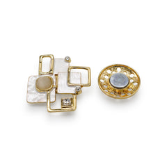 Magneet broche nr 460 fantasy goudkleurig