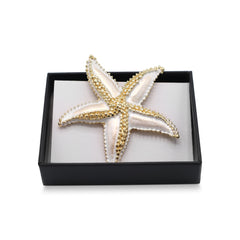 Magneet broche nr 465 fantasy goudkleurig