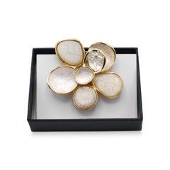Magneet broche nr 491 fantasy goudkleurig