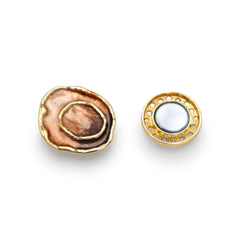 Broche magnétique n° 468, style fantaisie, couleur argentée