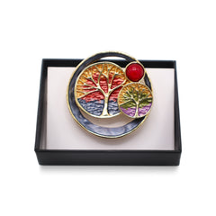 Broche magnétique n° 468, style fantaisie, couleur argentée