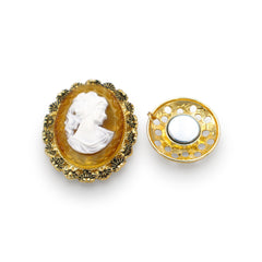 Spilla magnetica n. 468, stile fantasy, color argento