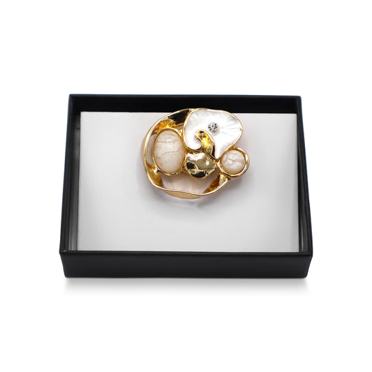 Spilla magnetica n. 468, stile fantasy, color argento