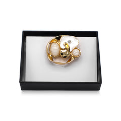 Spilla magnetica n. 468, stile fantasy, color argento