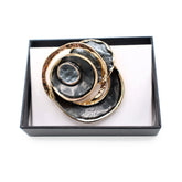 Magnetbrosche Nr. 182 Fantasie Goldfarben