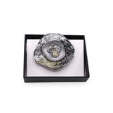 Magneet broche nr 254 fantasy zilverkleurig