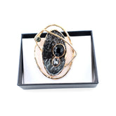 Magneet broche nr 198 fantasy goudkleurig