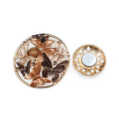 Magnetbrosche Nr. 172 Fantasie Goldfarben