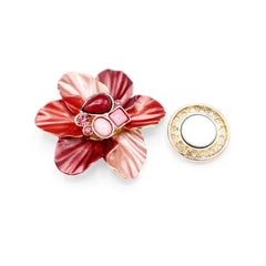 Magneet broche nr 202 fantasy goudkleurig