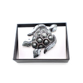 Magneet broche nr 209 fantasy zilverkleurig